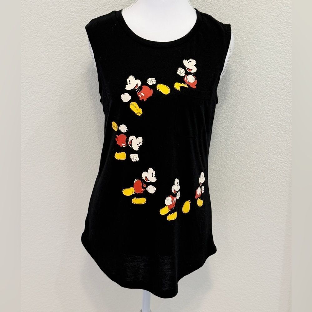 Disney Parks Mickey Mouse Muscle Tank Top Black Disneyland Resort Graphic M